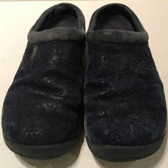 Merrell Suede 7.5 Paisley Qform Comfort Grip Mules - Picture 3 of 10